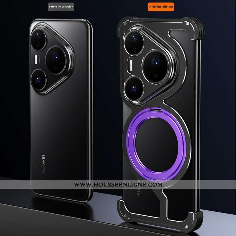 Coque Huawei Pura 80 Pro MagSafe avec Support Rotatif et Dissipation Thermique