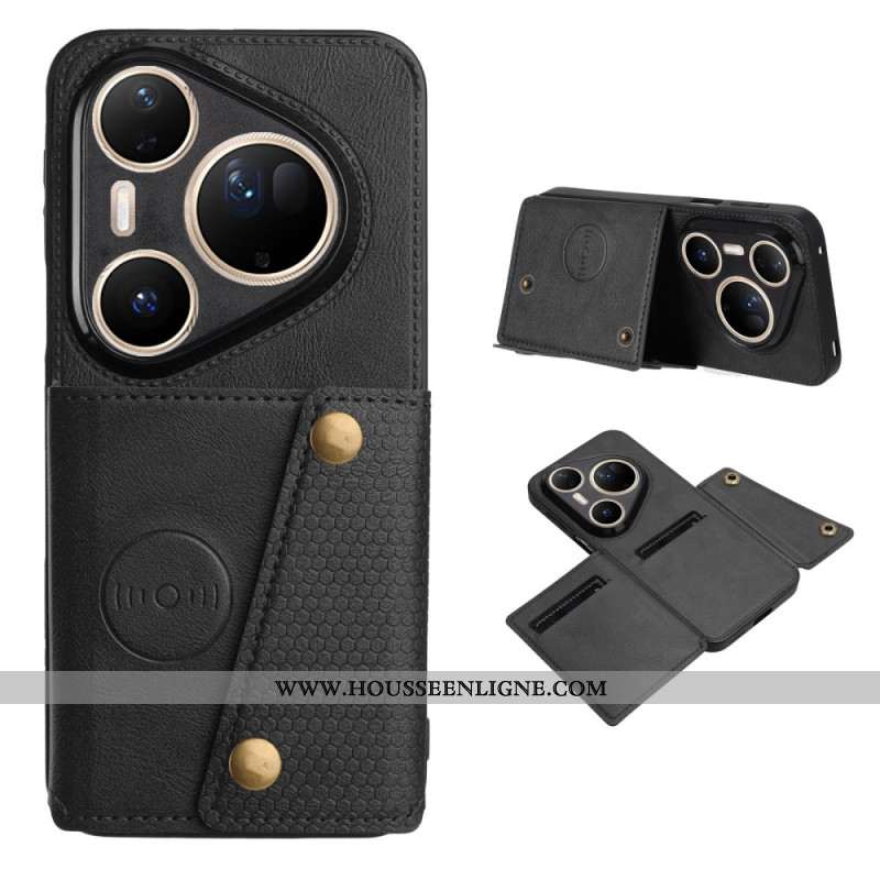 Coque Huawei Pura 80 Ultra Effet Cuir Porte-Cartes