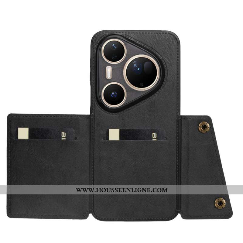 Coque Huawei Pura 80 Ultra Effet Cuir Porte-Cartes