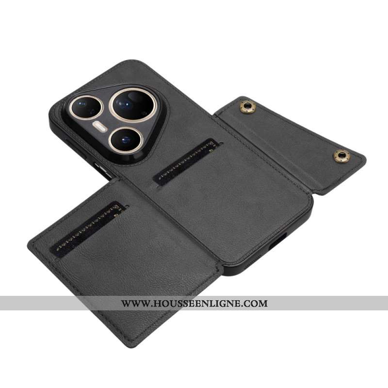 Coque Huawei Pura 80 Ultra Effet Cuir Porte-Cartes