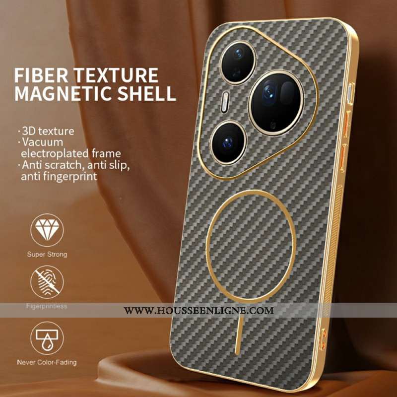 Coque Huawei Pura 80 Ultra Texture Fibre Carbone