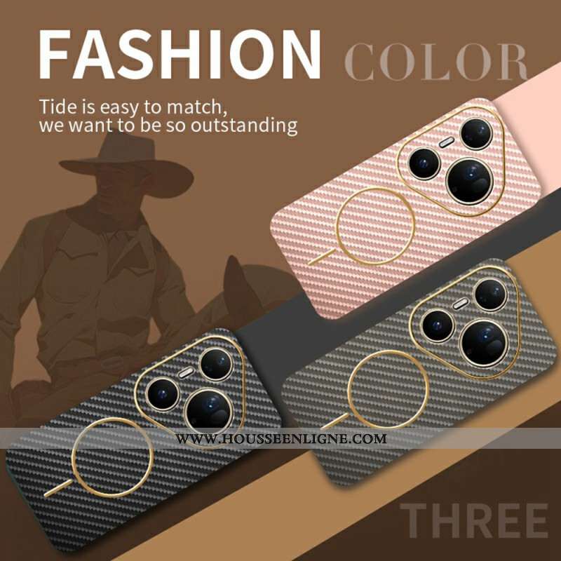 Coque Huawei Pura 80 Ultra Texture Fibre Carbone