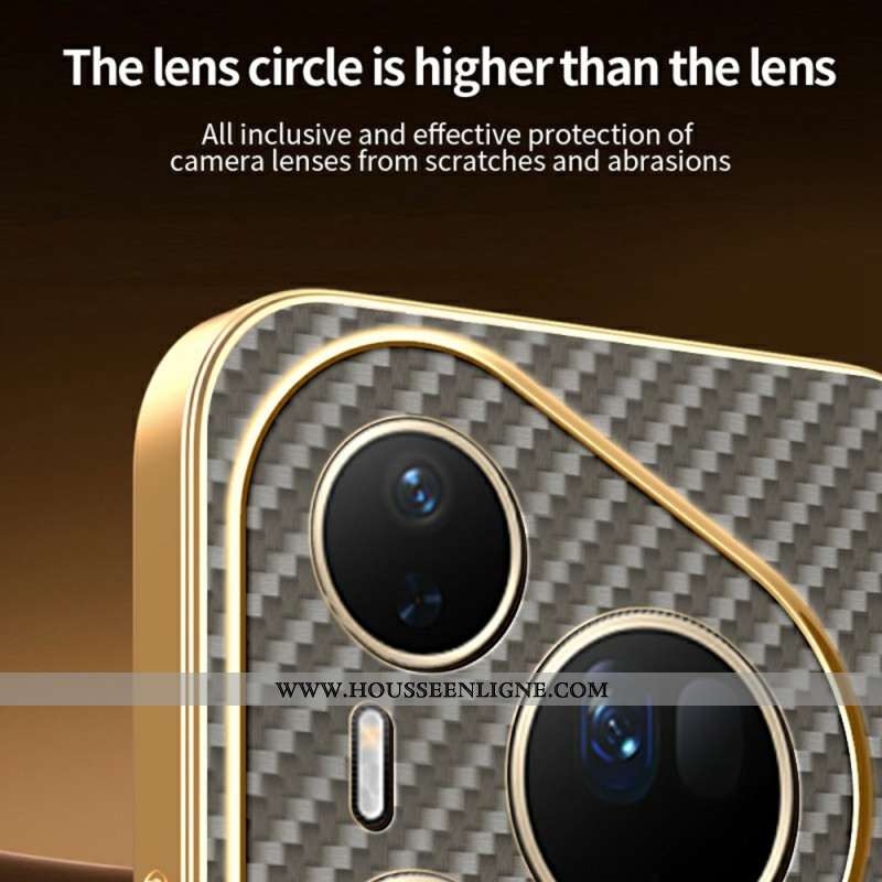 Coque Huawei Pura 80 Ultra Texture Fibre Carbone