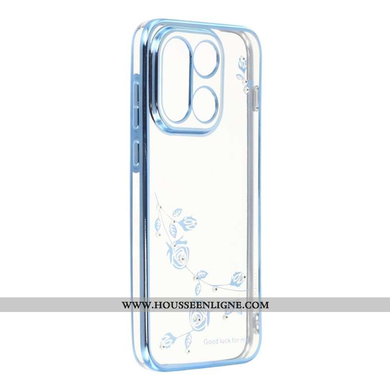 Coque KADEM pour OnePlus 15 Fleurs et Strass KADEM