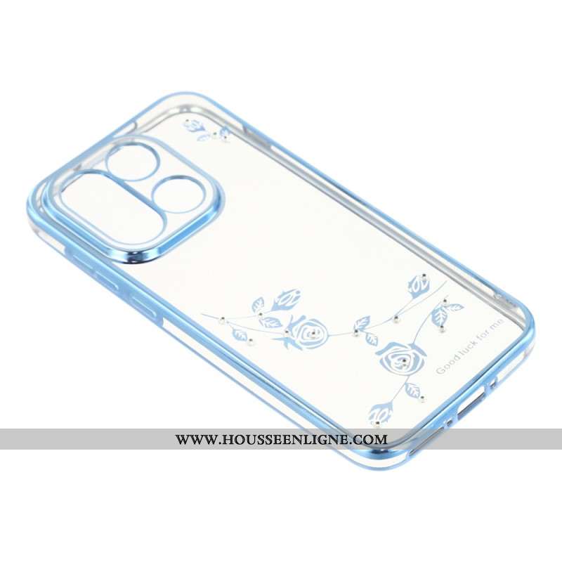 Coque KADEM pour OnePlus 15 Fleurs et Strass KADEM