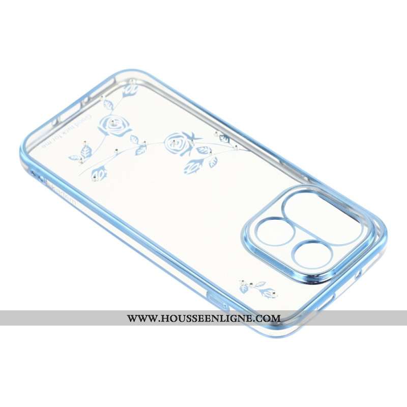 Coque KADEM pour OnePlus 15 Fleurs et Strass KADEM