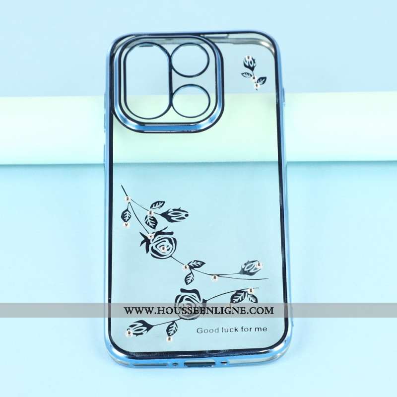 Coque KADEM pour OnePlus 15 Fleurs et Strass KADEM