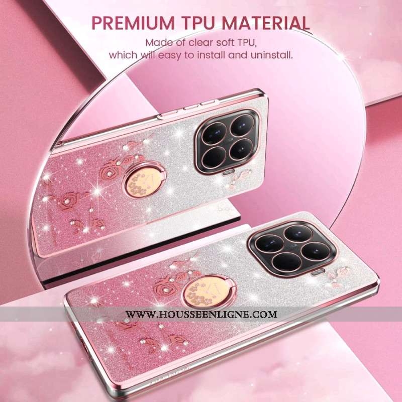 Coque KADEM pour Xiaomi 15T Pro Anneau-Support Strass KADEM