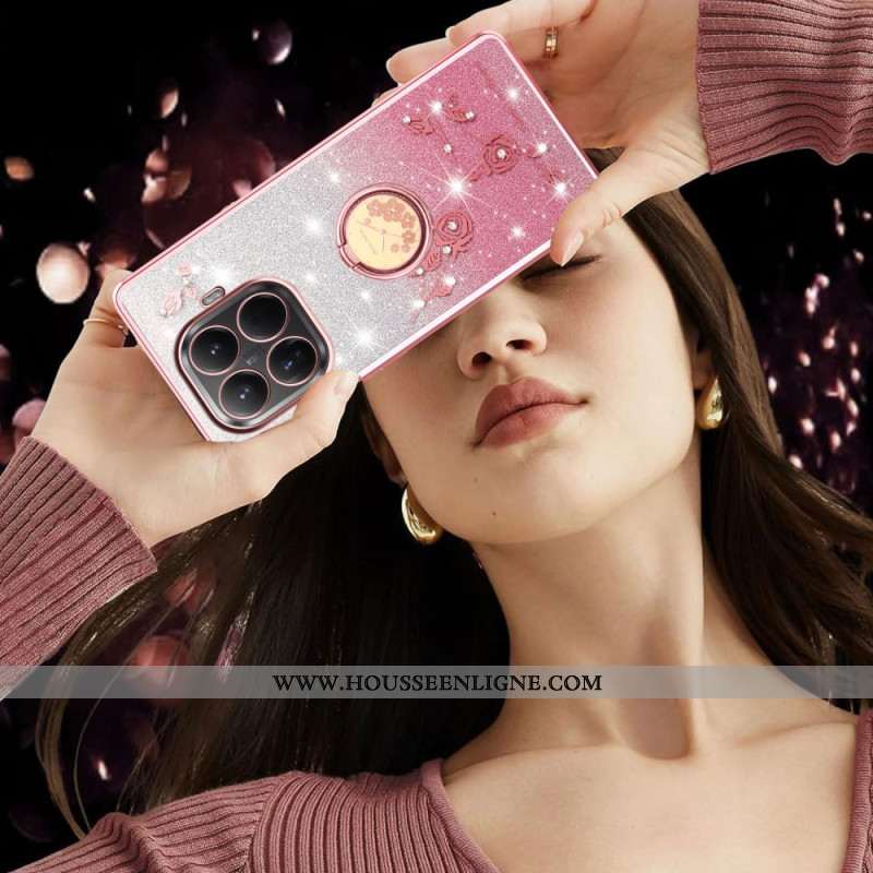 Coque KADEM pour Xiaomi 15T Pro Anneau-Support Strass KADEM