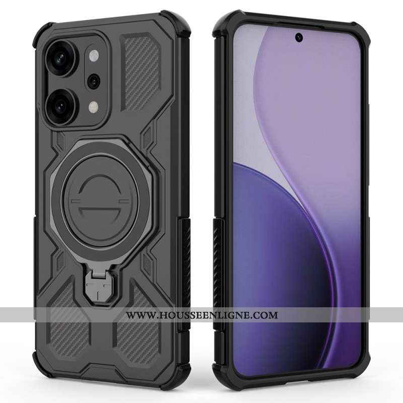 Coque Magnétique pour Oppo Reno 14 Pro 5G Magnétique Ultra Résistante avec Anneau-Support
