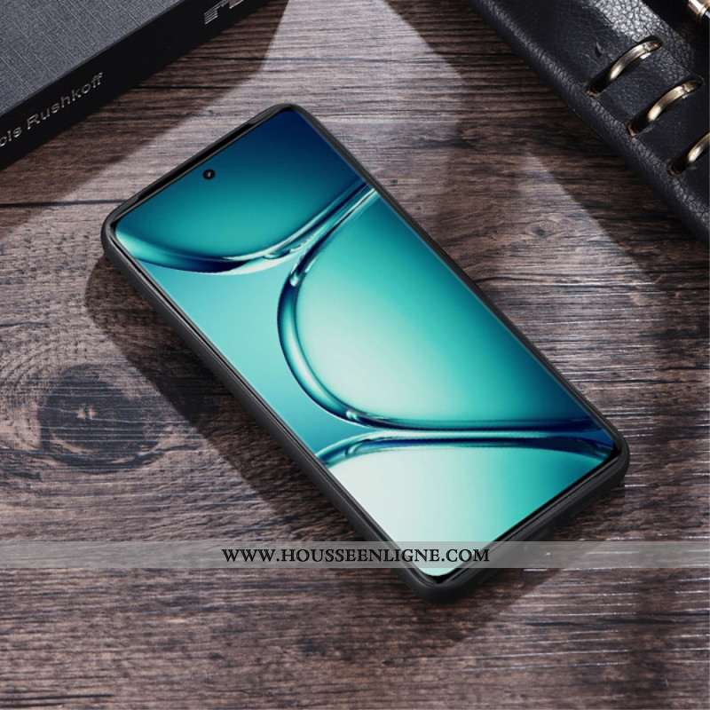 Coque OnePlus 13 Simili Cuir Texturé Compatible MagSafe