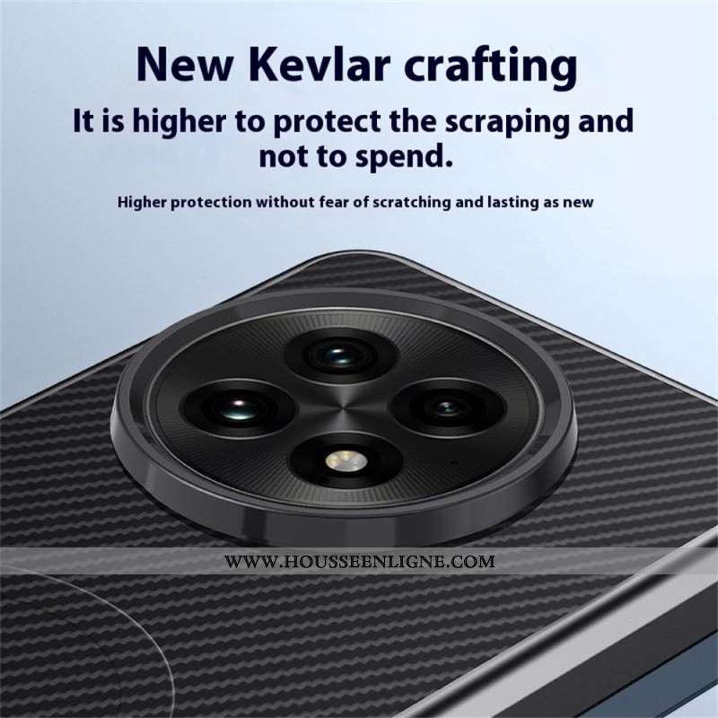 Coque OnePlus 13 Texture Fibre Carbone Compatible MagSafe