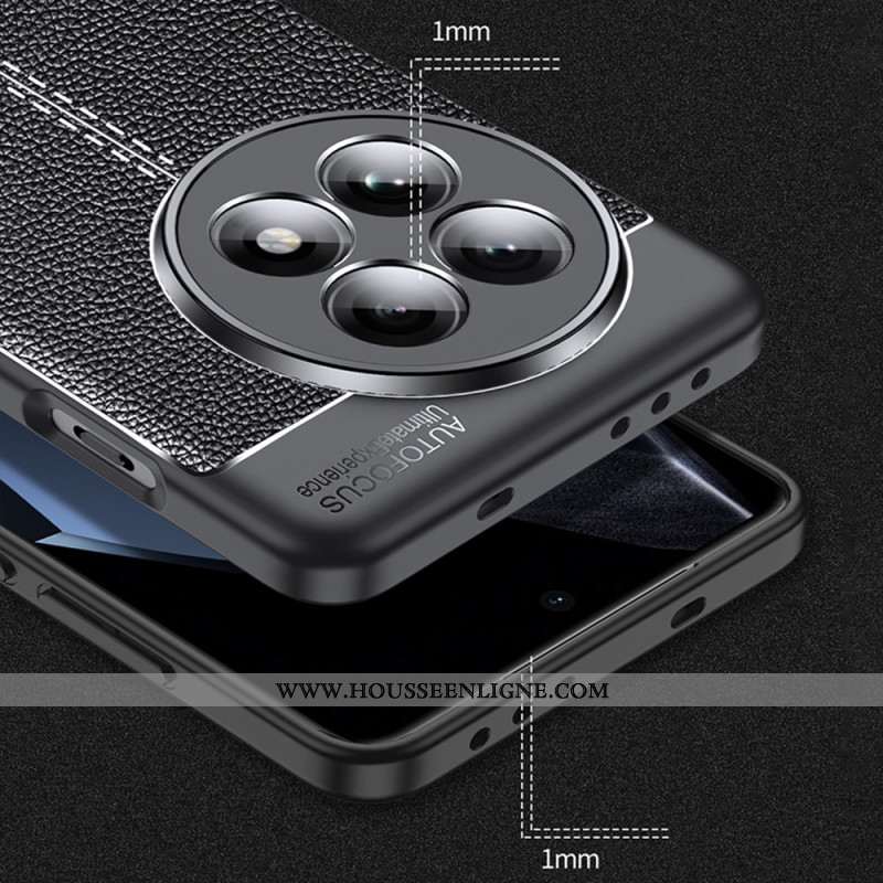 Coque OnePlus 13 Texture Litchi Flexible