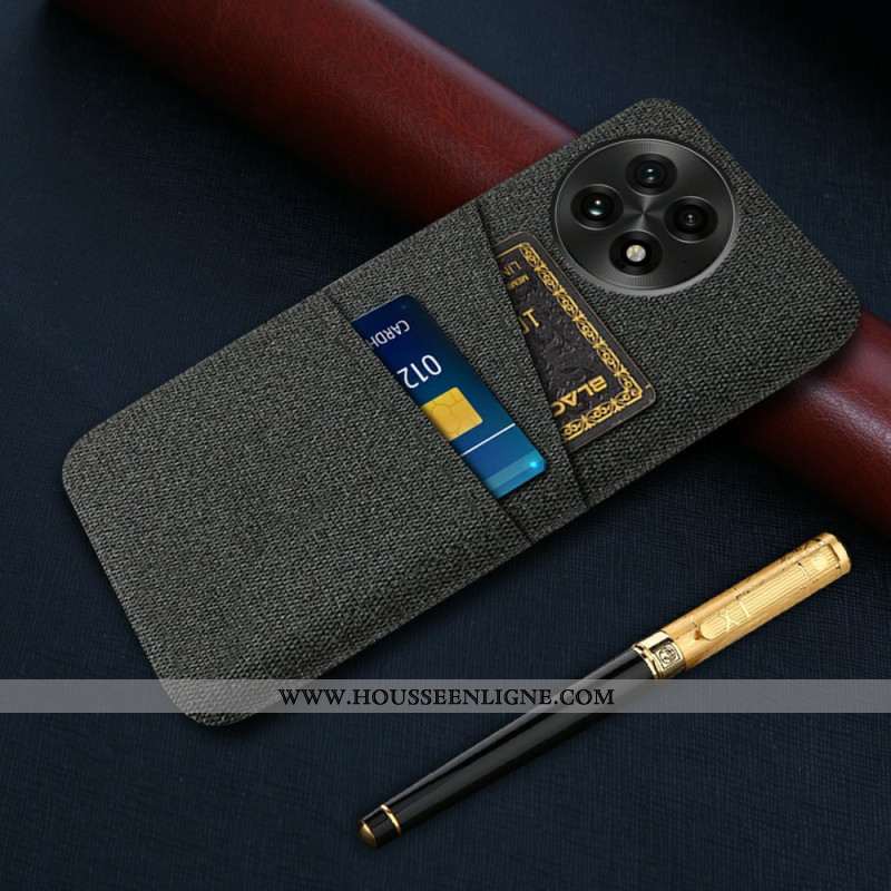 Coque OnePlus 13 Tissu Porte-Cartes