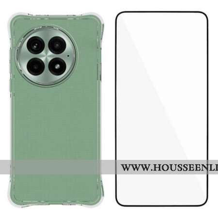 Coque OnePlus 13 Transparente Renforcée avec Protection Écran en Verre Trempé