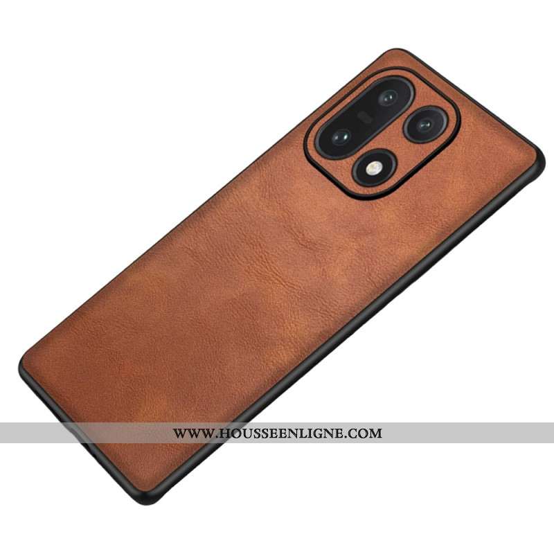 Coque OnePlus 15 5G Effet Cuir Rétro