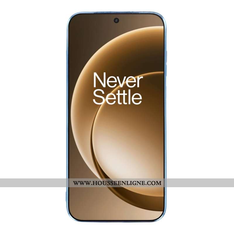 Coque OnePlus 15 Anneau-Support et Motif Fleurs Pailletées