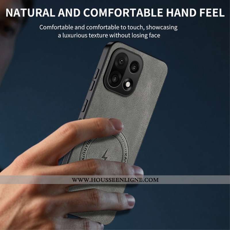 Coque OnePlus 15 MagSafe Effet Cuir