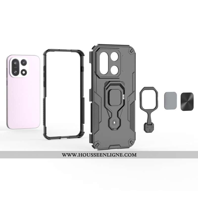 Coque OnePlus 15 Ring Résistante Support Magnétique