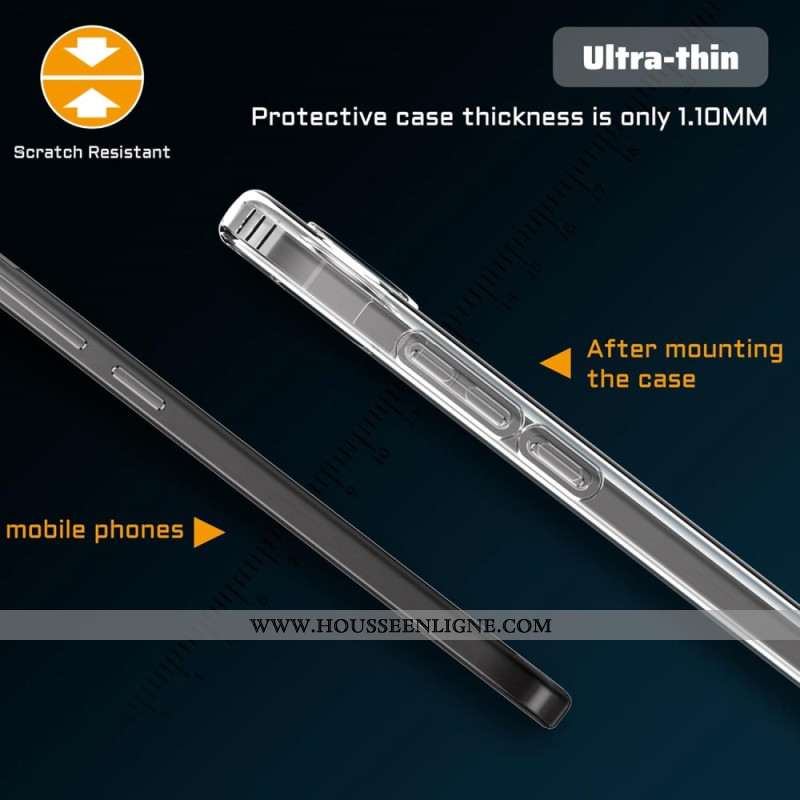 Coque OnePlus Nord 4, Coque Transparente et Protecteur Écran