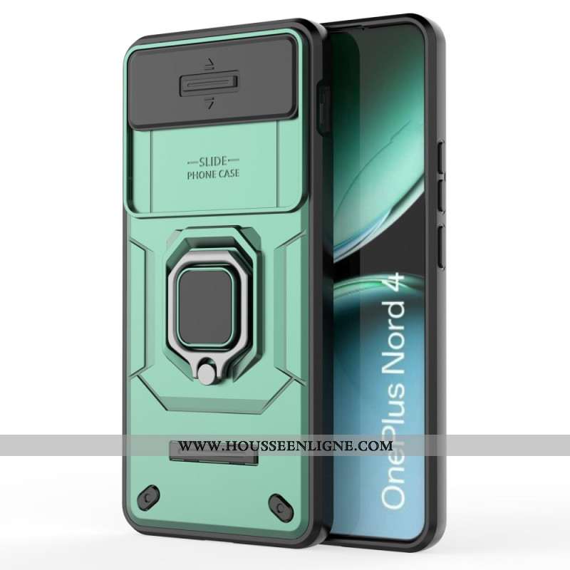 Coque OnePlus Nord 4 Ring Résistante avec Protecteur Objectif