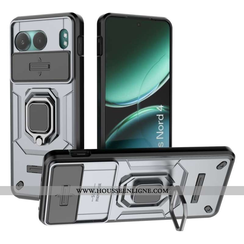 Coque OnePlus Nord 4 Ring Résistante avec Protecteur Objectif