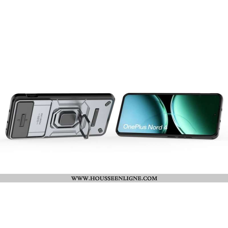 Coque OnePlus Nord 4 Ring Résistante avec Protecteur Objectif