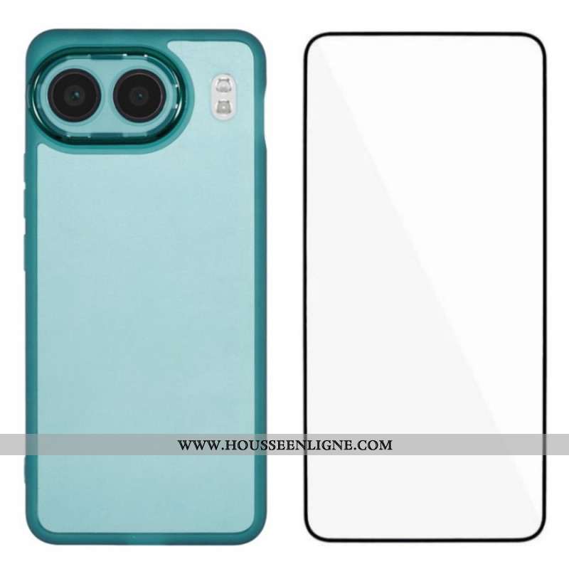 Coque OnePlus Nord 4 Teintée avec Protecteur Écran en Verre Trempé