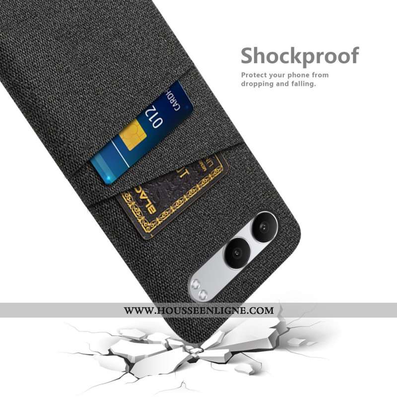 Coque OnePlus Nord 4 Tissu Porte-Cartes