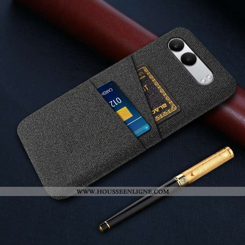 Coque OnePlus Nord 4 Tissu Porte-Cartes