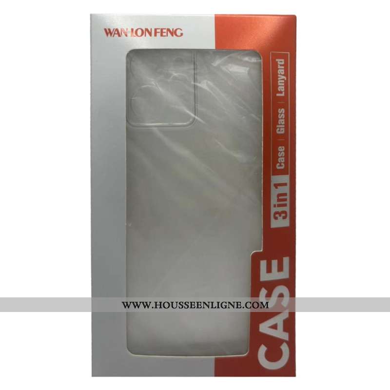 Coque OnePlus Nord 4 Transparente Renforcée avec Protection Écran en Verre Trempé