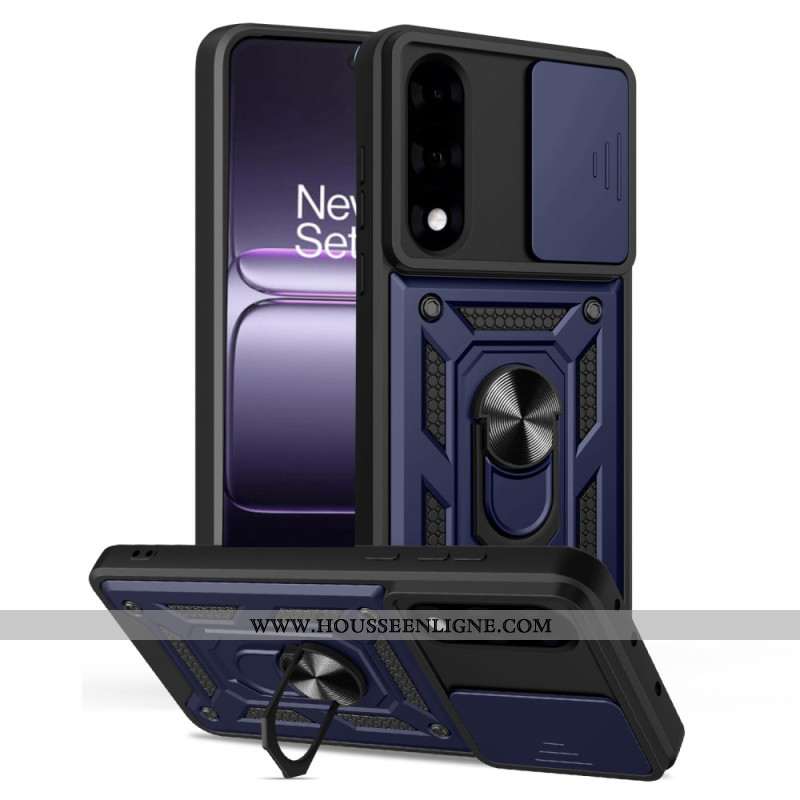 Coque OnePlus Nord 5 Couvercle Coulissant pour Caméra et Support
