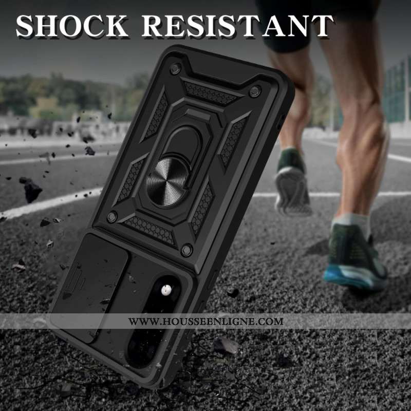 Coque OnePlus Nord 5 Couvercle Coulissant pour Caméra et Support