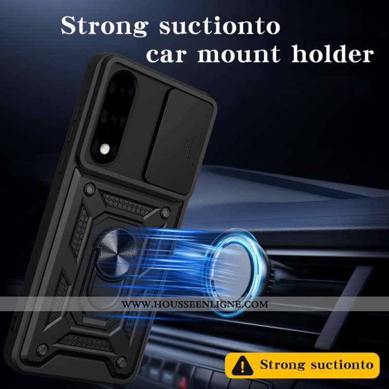 Coque OnePlus Nord 5 Couvercle Coulissant pour Caméra et Support