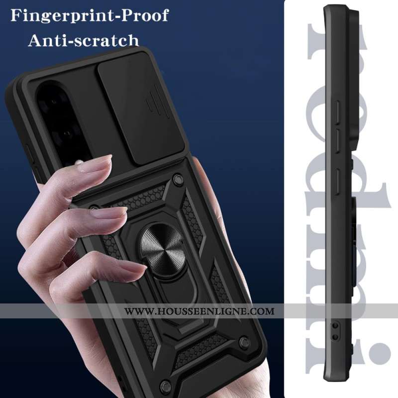 Coque OnePlus Nord 5 Couvercle Coulissant pour Caméra et Support