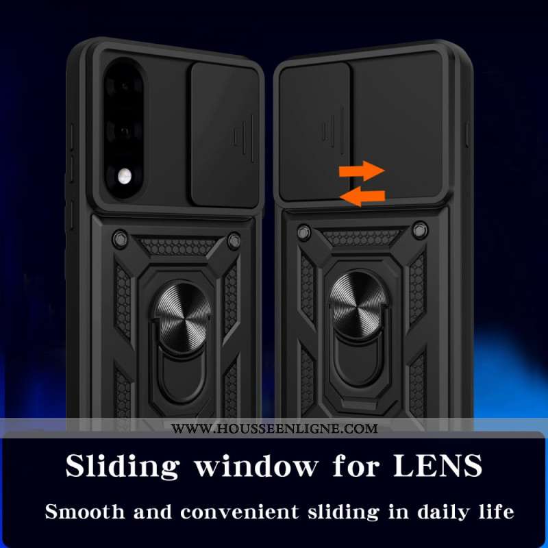 Coque OnePlus Nord 5 Couvercle Coulissant pour Caméra et Support
