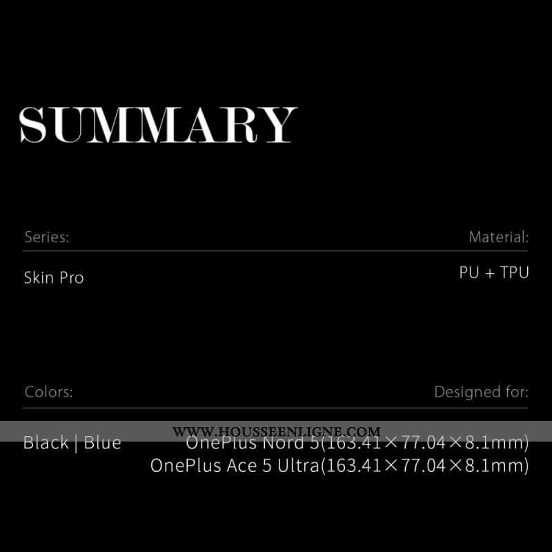 Coque OnePlus Nord 5 Skin Pro Series DUX DUCIS