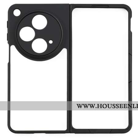 Coque Oppo Find N3 5G Transparente avec Contours Noir