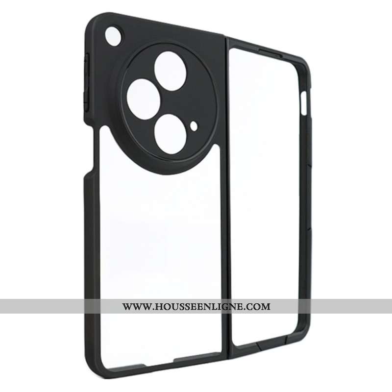 Coque Oppo Find N3 5G Transparente avec Contours Noir