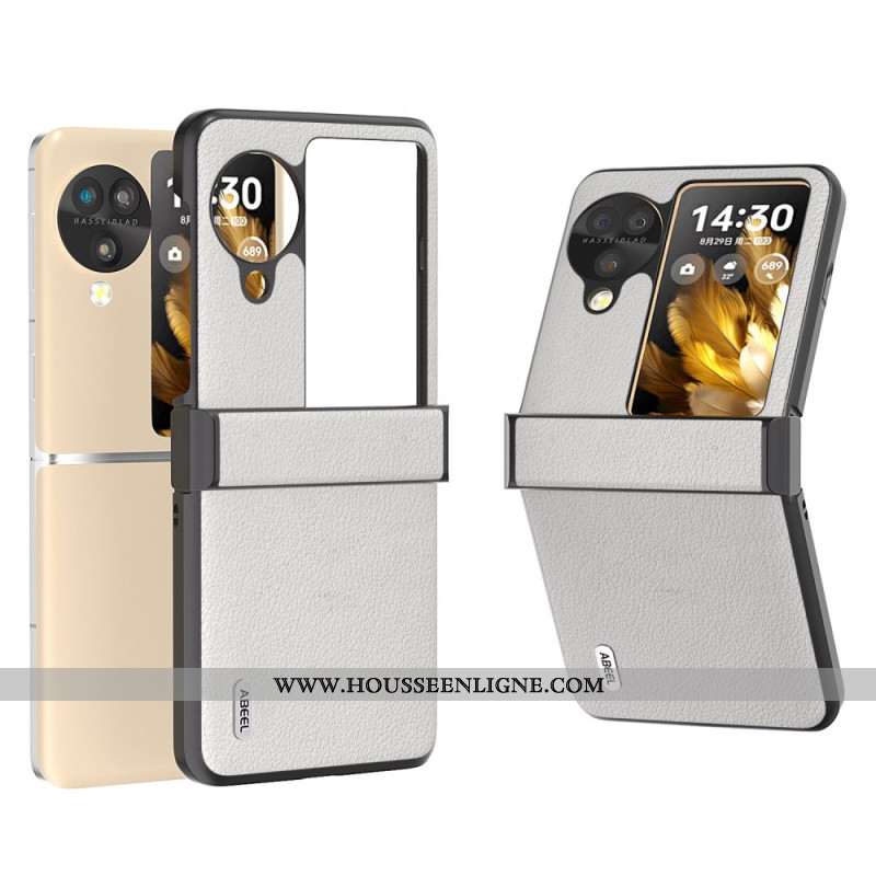 Coque Oppo Find N3 Flip Cuir Texturé ABEEL