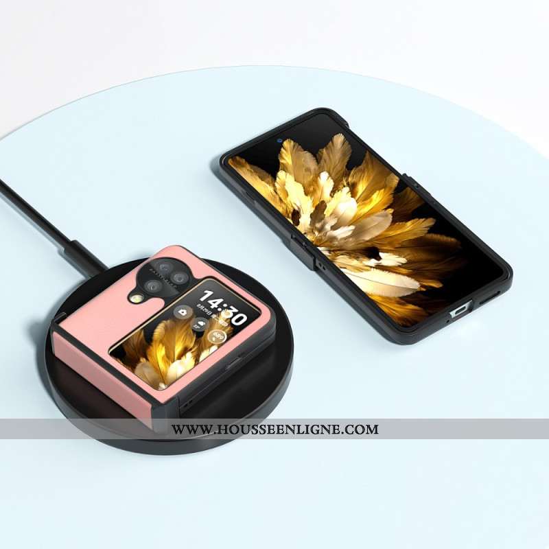 Coque Oppo Find N3 Flip Cuir Texturé ABEEL