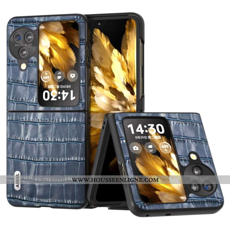 Coque Oppo Find N3 Flip Effet Crocodile ABEEL
