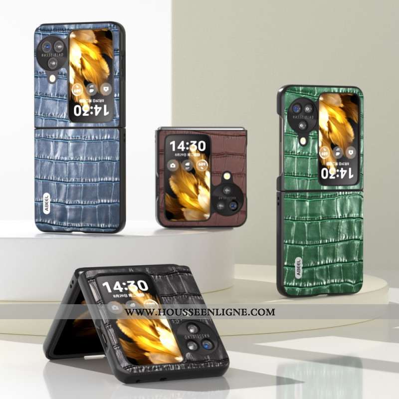 Coque Oppo Find N3 Flip Effet Crocodile ABEEL