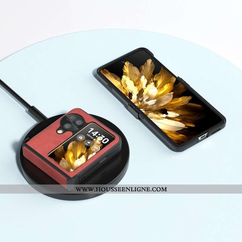 Coque Oppo Find N3 Flip Effet Cuir ABEEL