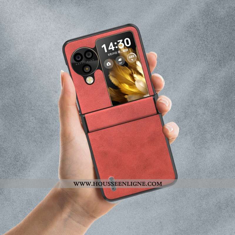 Coque Oppo Find N3 Flip Effet Cuir ABEEL