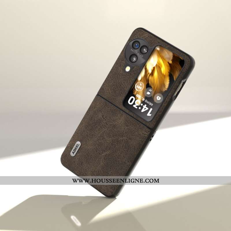 Coque Oppo Find N3 Flip Effet Cuir Vintage ABEEL