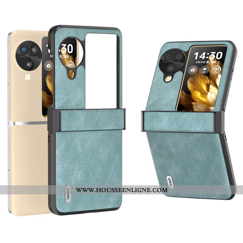 Coque Oppo Find N3 Flip Style Cuir Rétro ABEEL