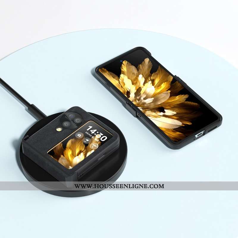 Coque Oppo Find N3 Flip Style Cuir Rétro ABEEL