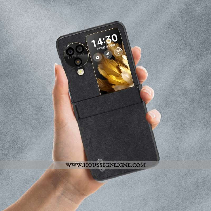 Coque Oppo Find N3 Flip Style Cuir Rétro ABEEL