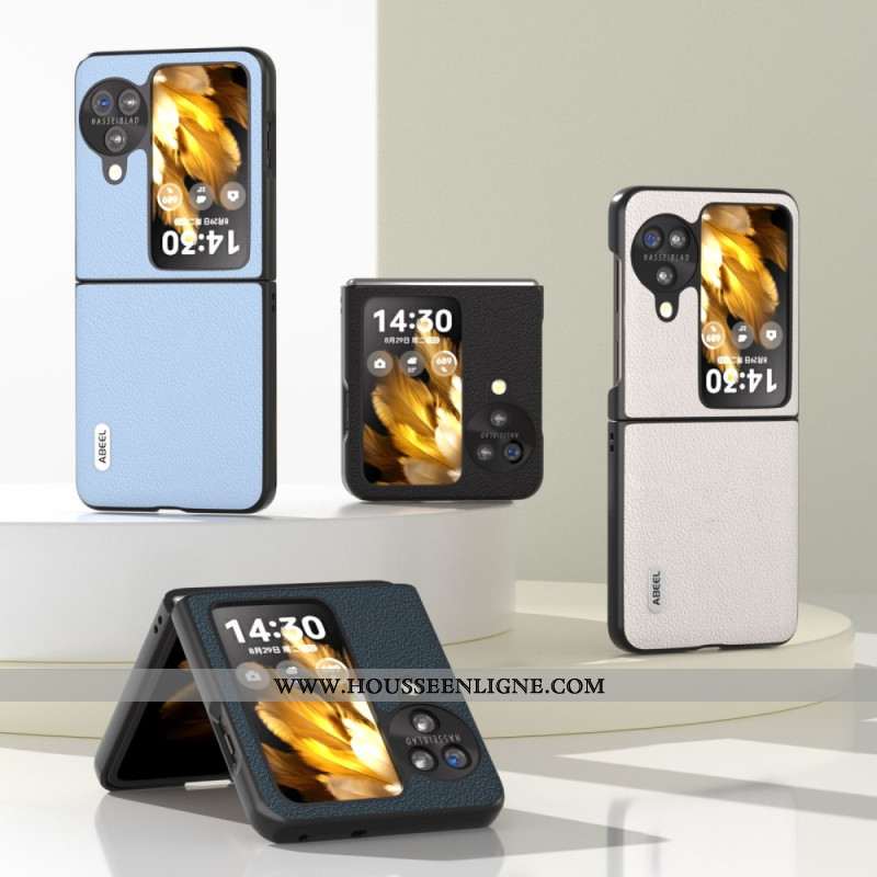 Coque Oppo Find N3 Flip Style Cuir Texturé ABEEL